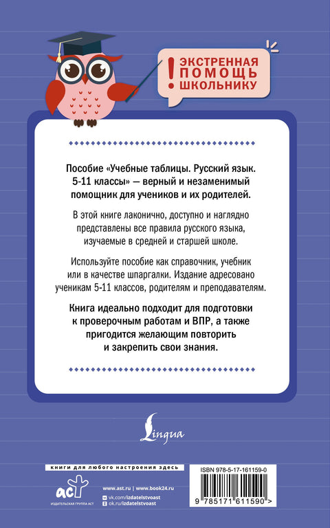 Vzdělávací tabulky. Ruský jazyk. 5.–11. ročník