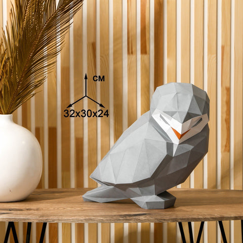 Sada pro tvorbu polygonální figurky (3D model) "Sova"
