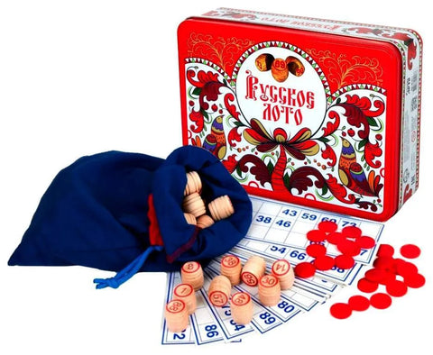 Desková hra "Lotto Russian Patterns (plechová krabička)"