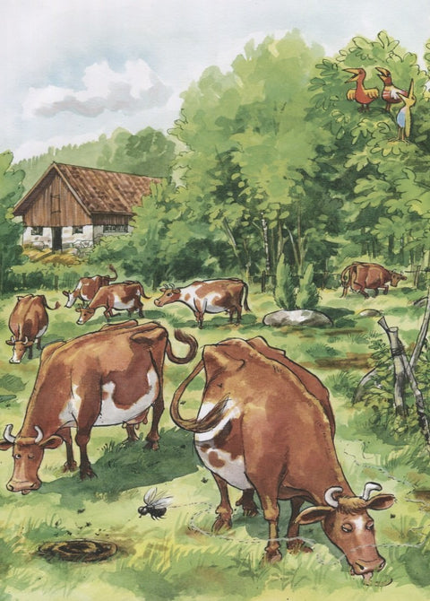 Maminka Mu na houpačce