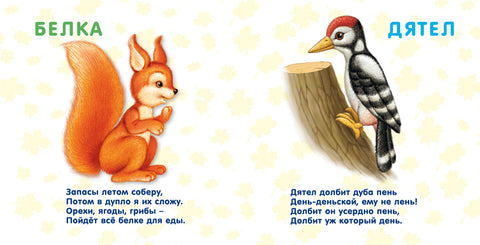Книжки-картонки. Лесные животные