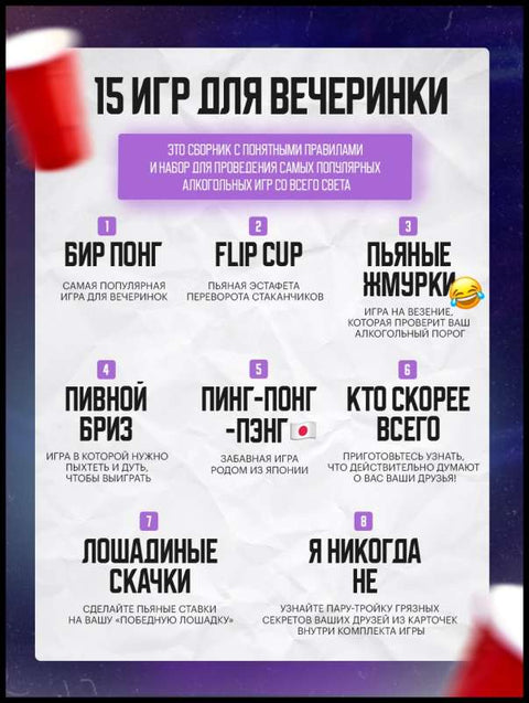 Настольная игра 15 Игр для вечеринки