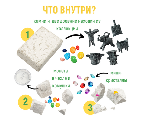 Набор с квестом 3 в 1 «Древние цивилизации»