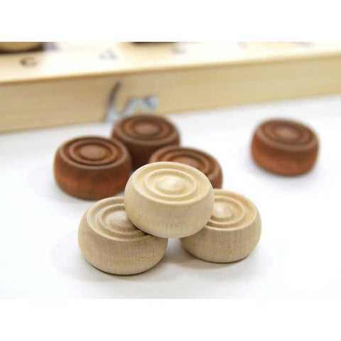 Настольная игра: Шашки деревянные (29*29)