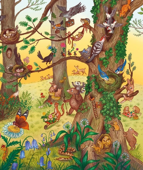 Круглый год в лесу. Виммельбух