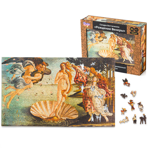 Desková hra: Dřevěné puzzle Botticelli "Zrození Venuše"