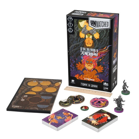 Настольная игра Unmatched. Гудини против Джинна