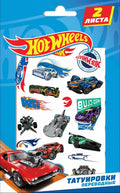Переводные татуировки "Hot Wheels" 2 листа