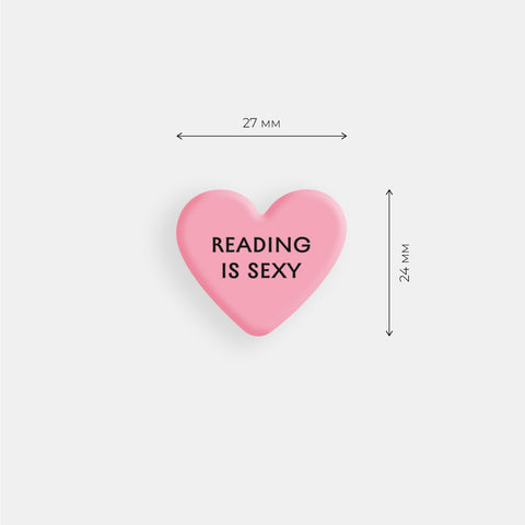 Стикер объемный "Reading is sexy"