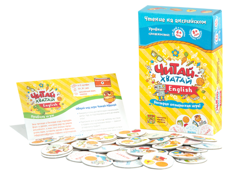 Настольная игра «Читай-Хватай ENG» Банда Умников